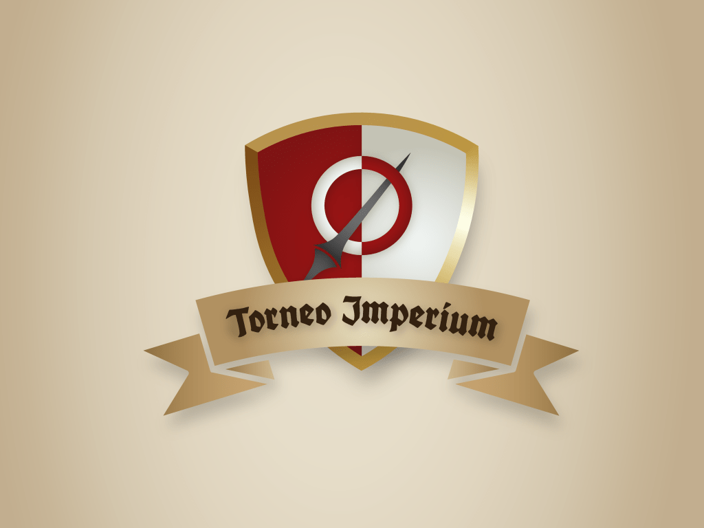 logo torneo imperium. logo  identità visiva corsa all'anello. logo equitazione medievale. horse race of the ring logo brand identity. medieval horse logo.